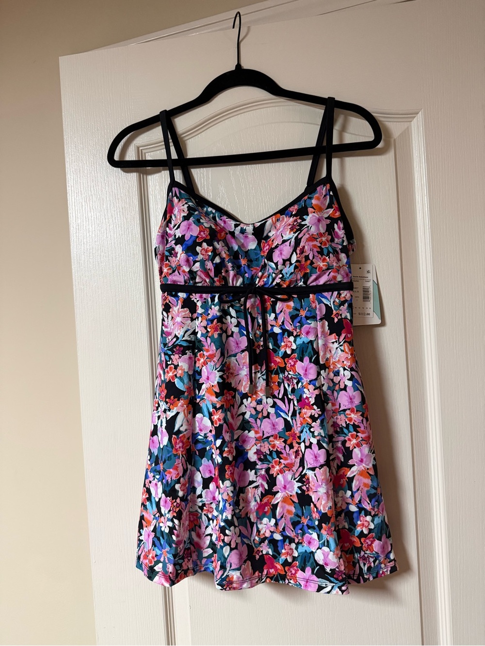 Swim Solutions Multi-Color Floral Swimsuit - Picture 2 of 8